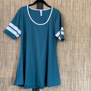 LuLaRoe Perfect T, Small, Teal